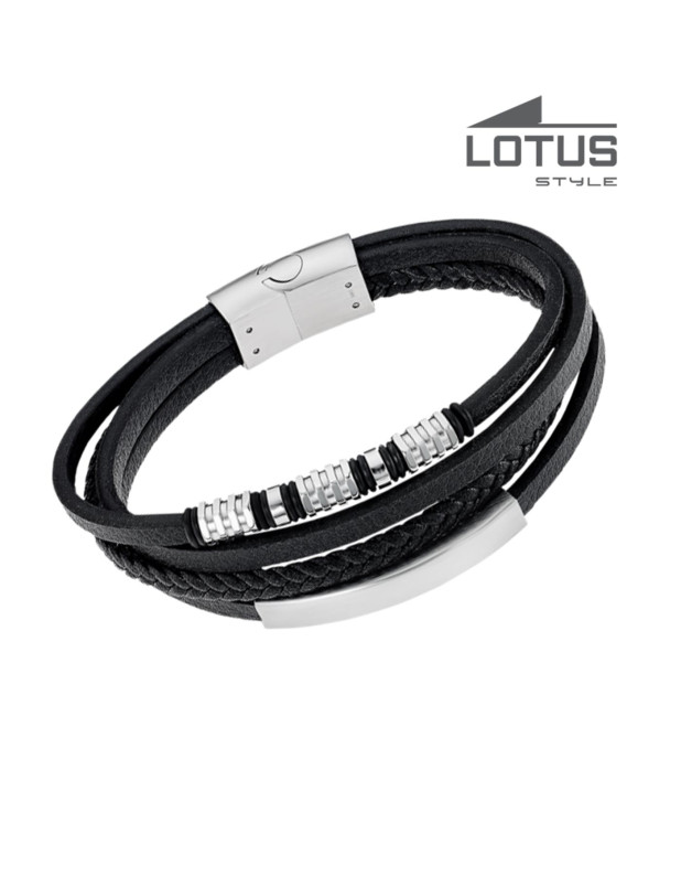LOTUS STYLE MEN'S STAINLESS STEEL BRACELET